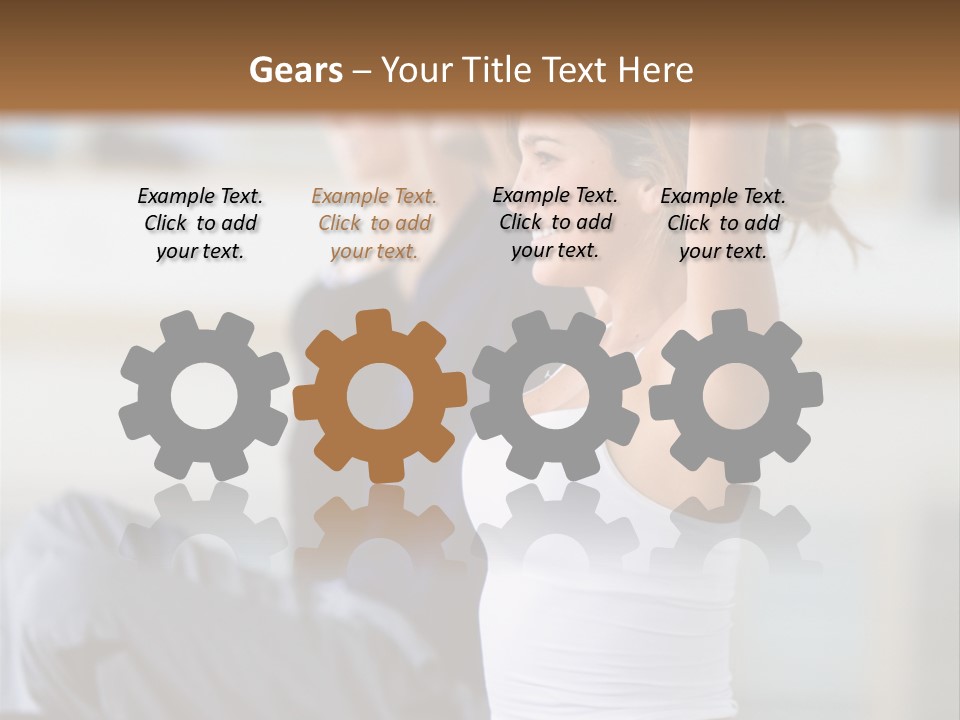 Fit Girls Person PowerPoint Template