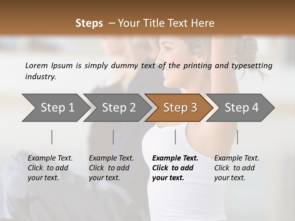 Fit Girls Person PowerPoint Template