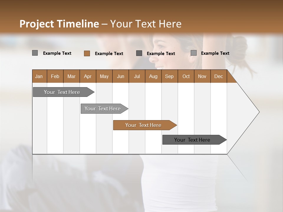 Fit Girls Person PowerPoint Template