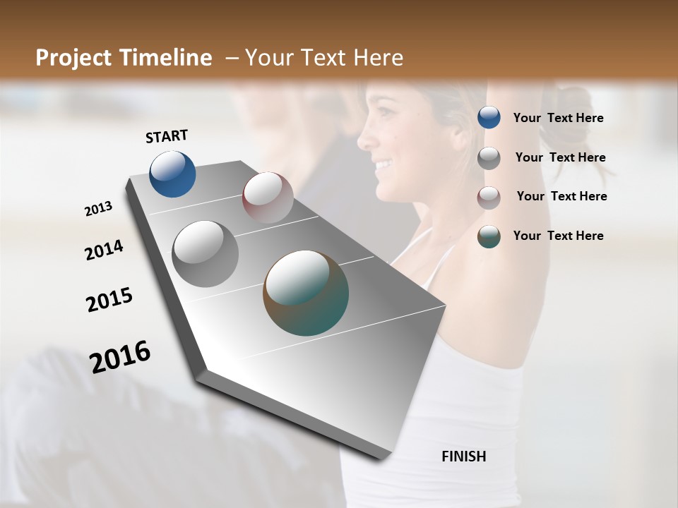 Fit Girls Person PowerPoint Template
