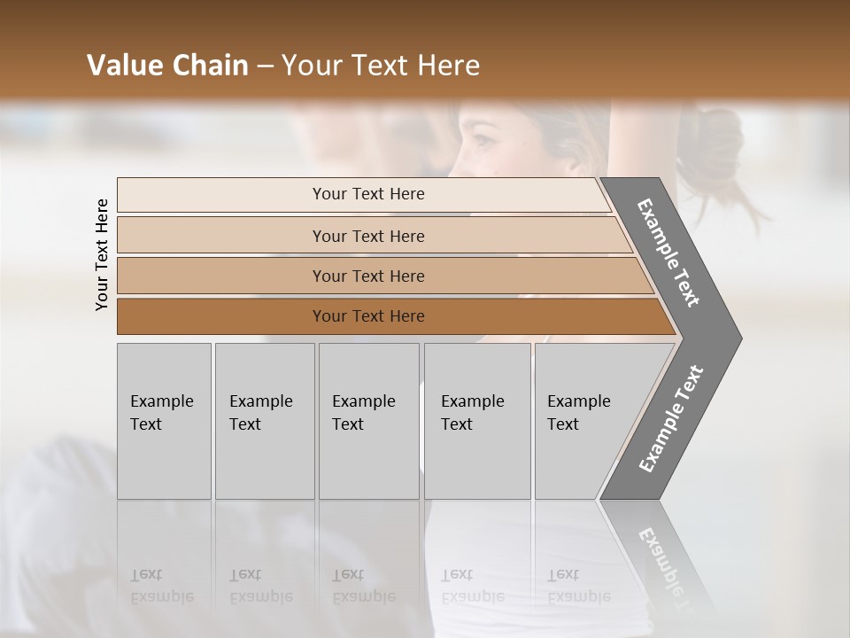 Fit Girls Person PowerPoint Template