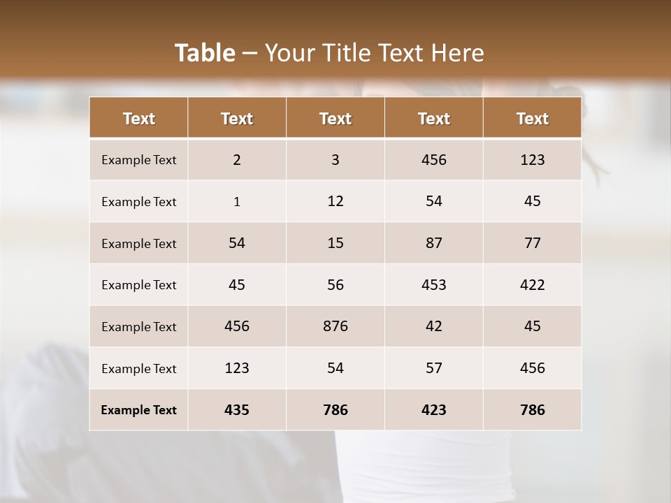 Fit Girls Person PowerPoint Template