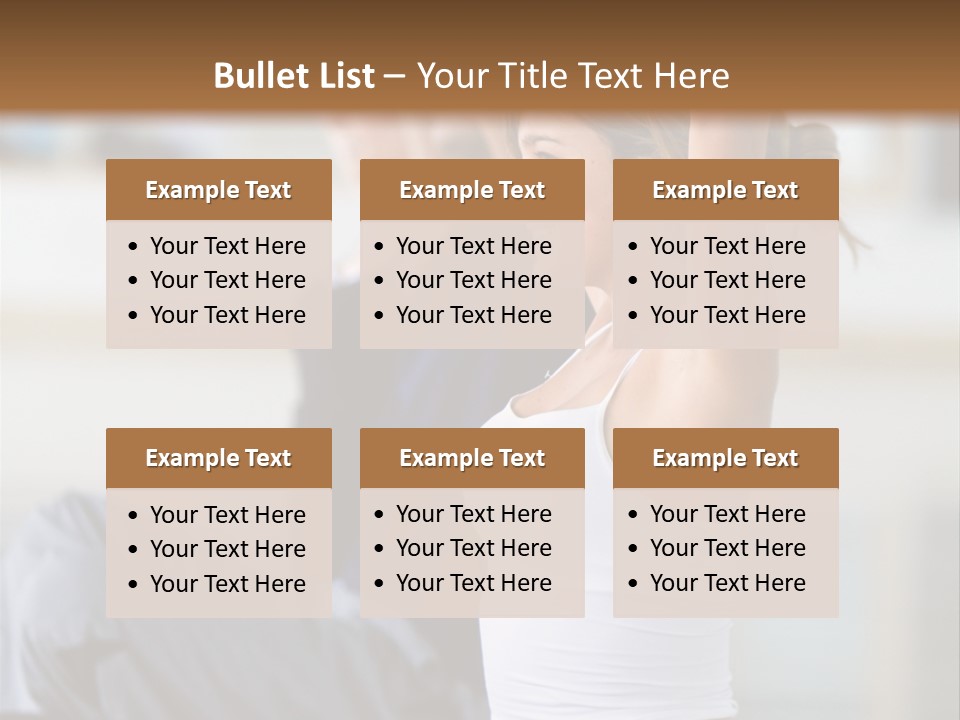 Fit Girls Person PowerPoint Template