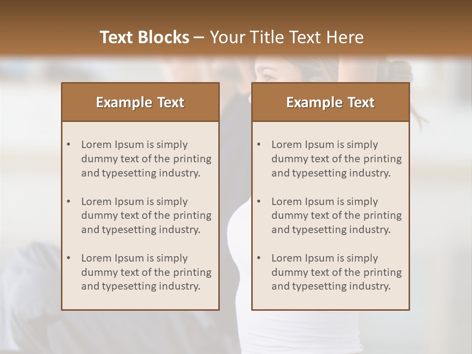 Fit Girls Person PowerPoint Template