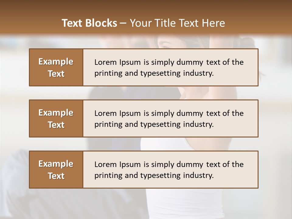 Fit Girls Person PowerPoint Template