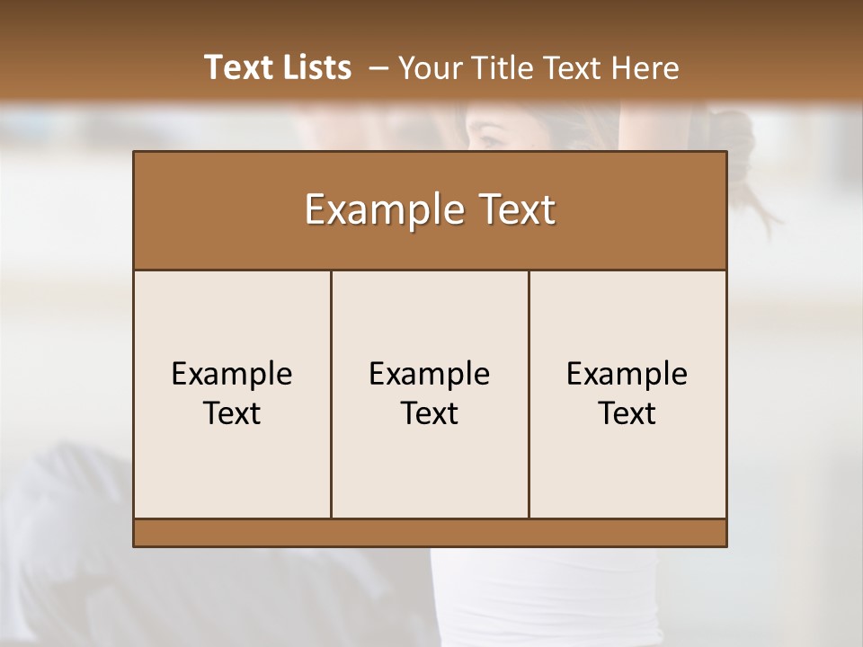 Fit Girls Person PowerPoint Template