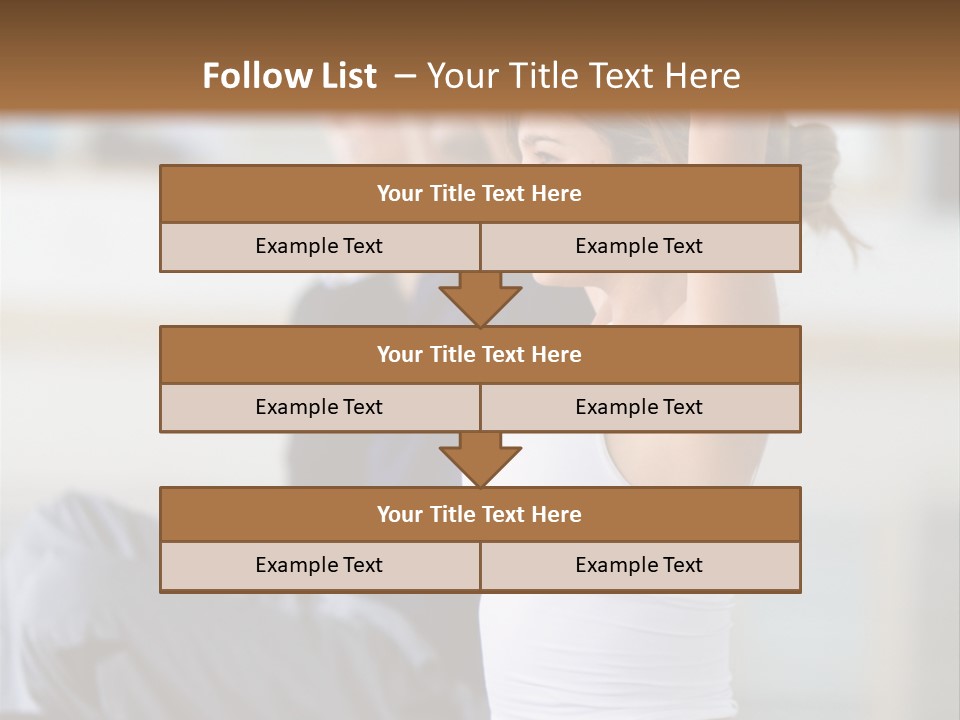 Fit Girls Person PowerPoint Template