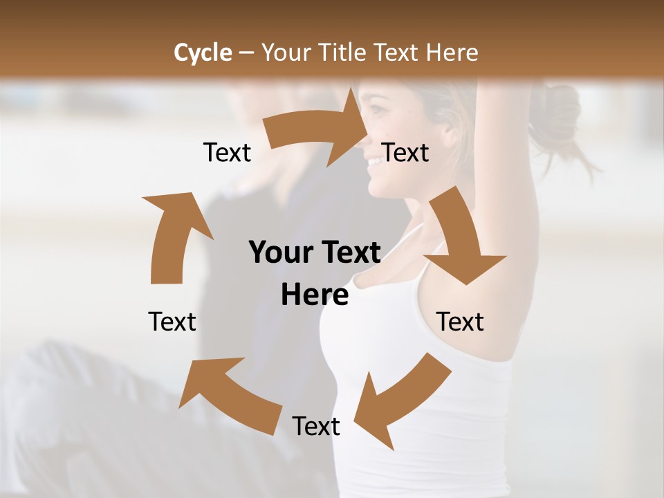 Fit Girls Person PowerPoint Template