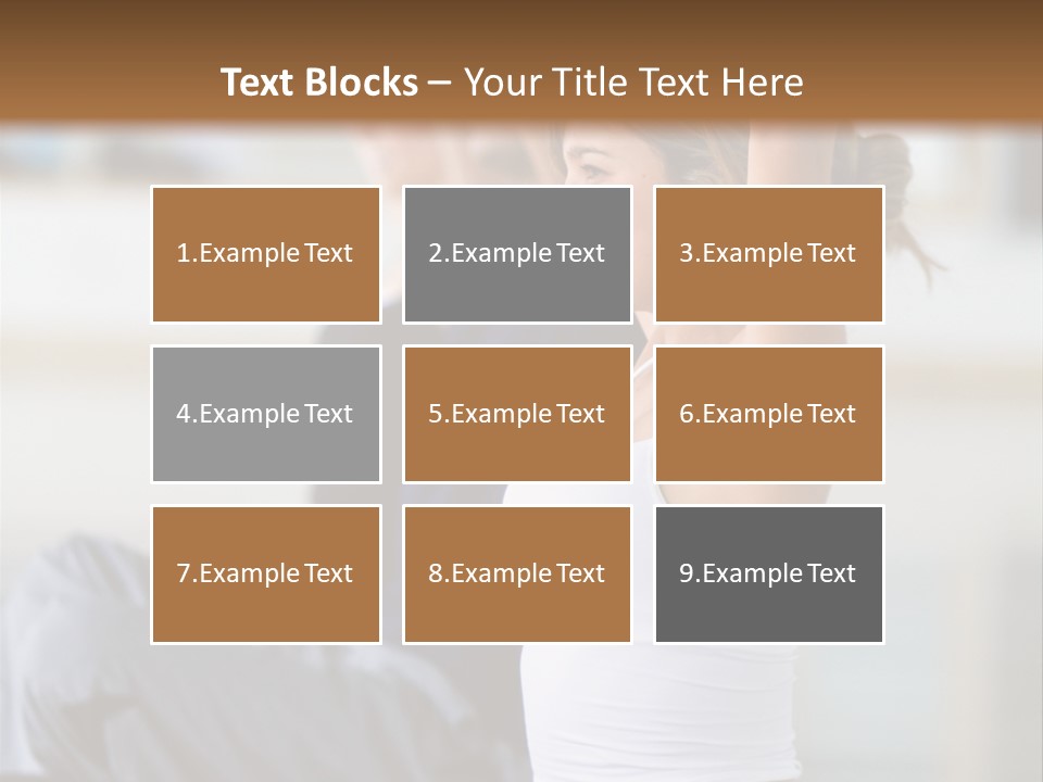 Fit Girls Person PowerPoint Template