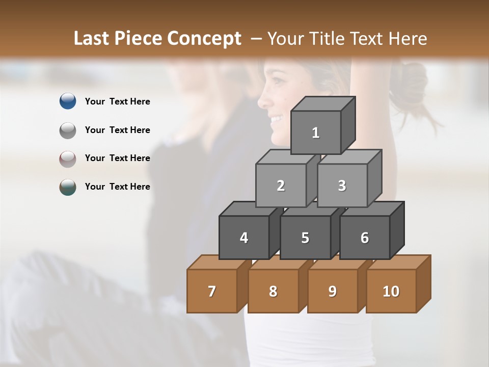 Fit Girls Person PowerPoint Template