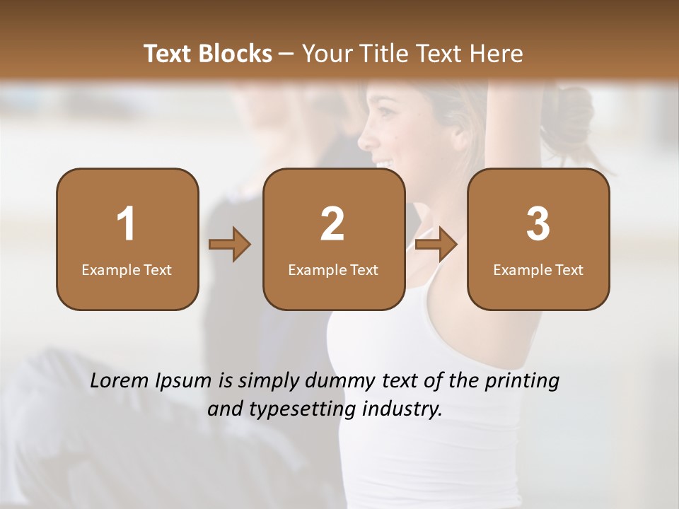 Fit Girls Person PowerPoint Template