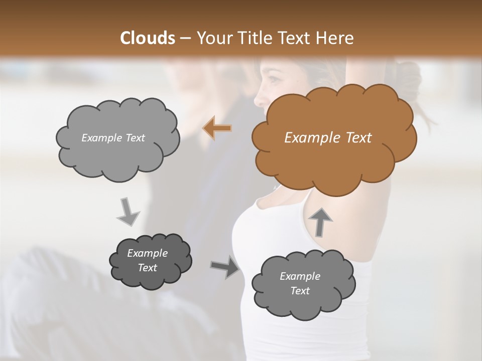 Fit Girls Person PowerPoint Template