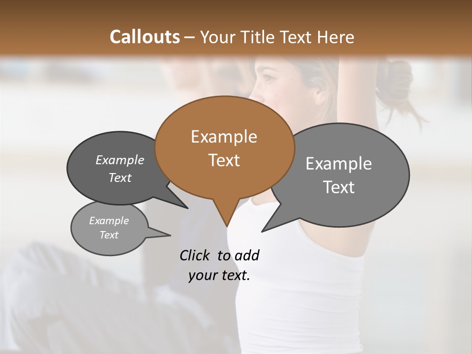 Fit Girls Person PowerPoint Template