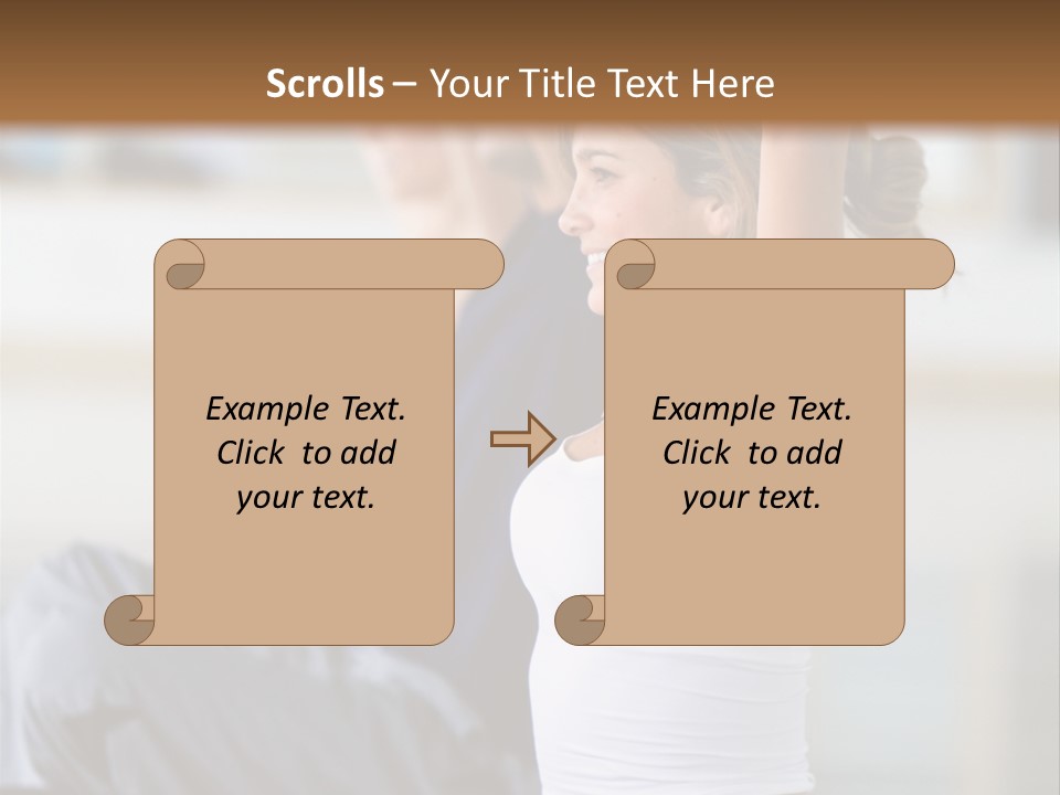 Fit Girls Person PowerPoint Template