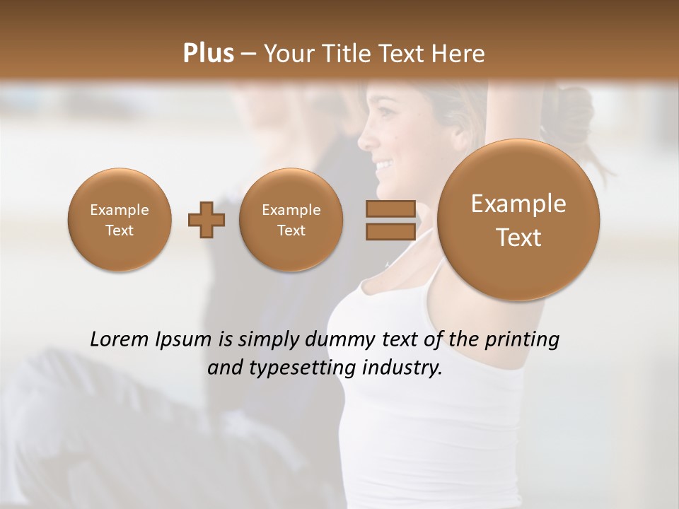 Fit Girls Person PowerPoint Template