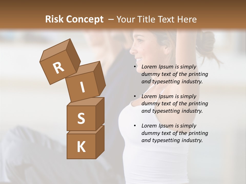 Fit Girls Person PowerPoint Template