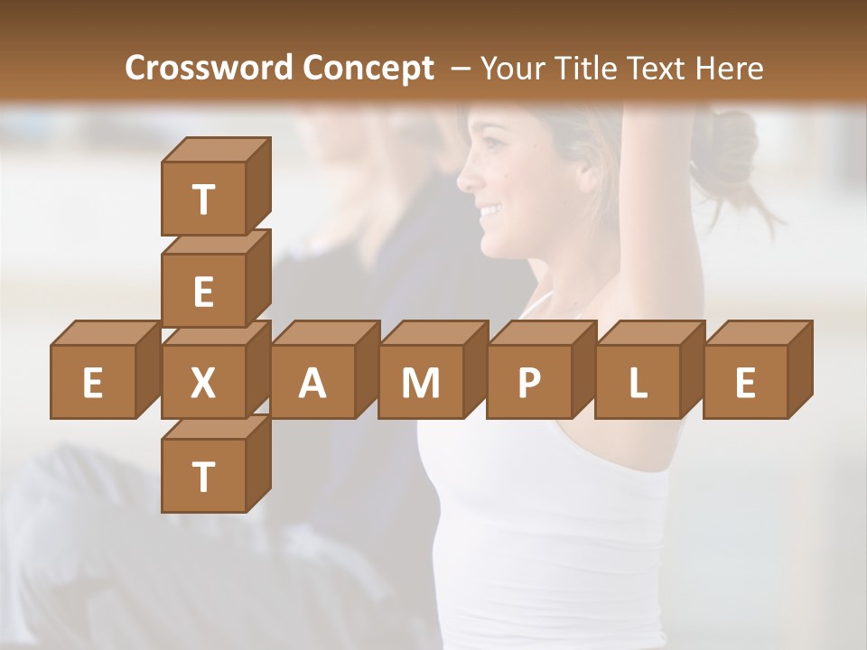 Fit Girls Person PowerPoint Template