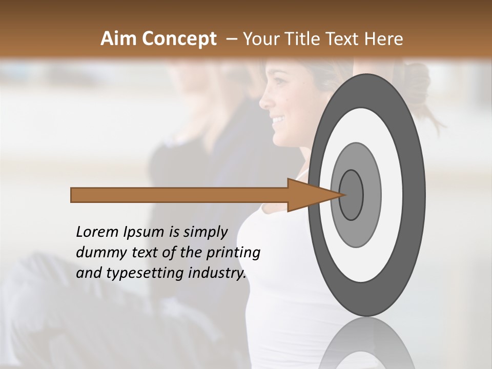 Fit Girls Person PowerPoint Template