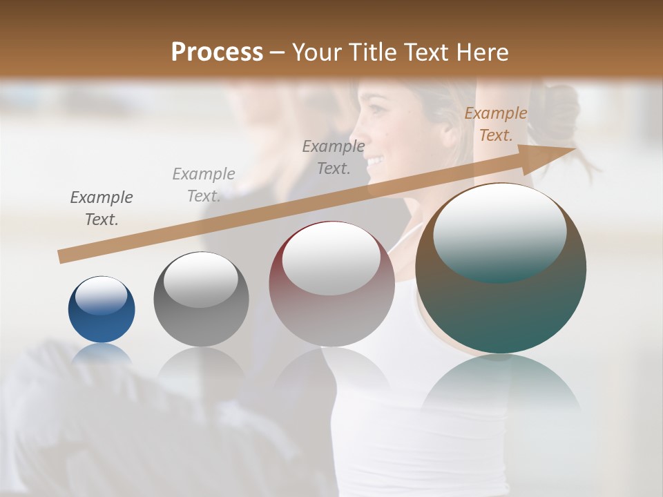 Fit Girls Person PowerPoint Template