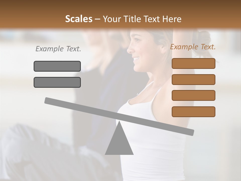 Fit Girls Person PowerPoint Template