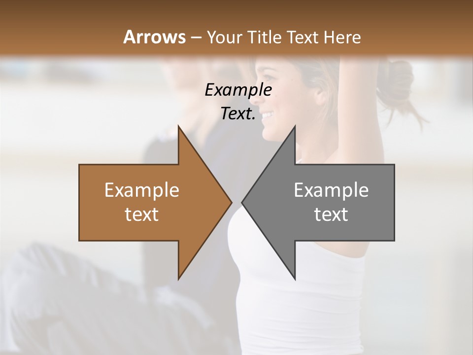 Fit Girls Person PowerPoint Template