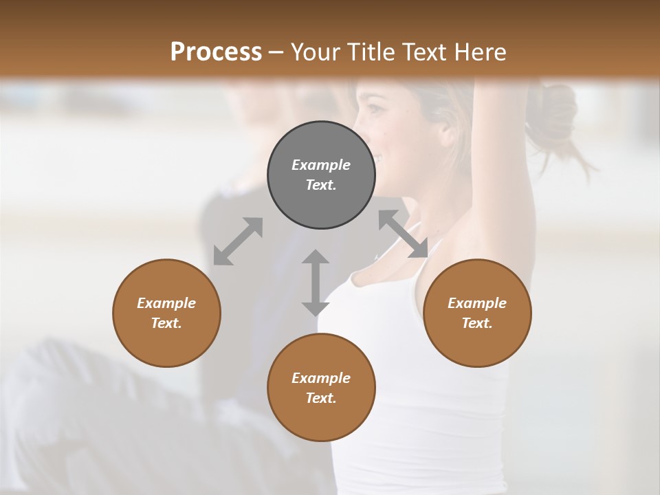 Fit Girls Person PowerPoint Template