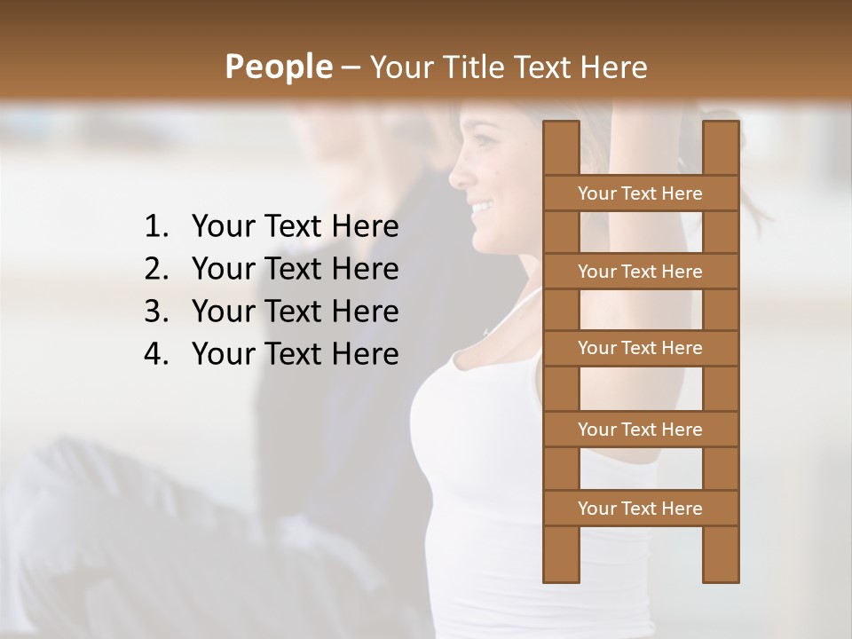 Fit Girls Person PowerPoint Template