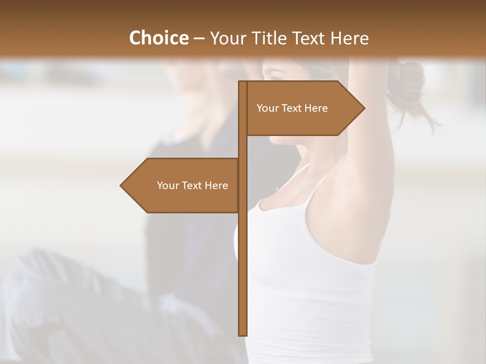 Fit Girls Person PowerPoint Template