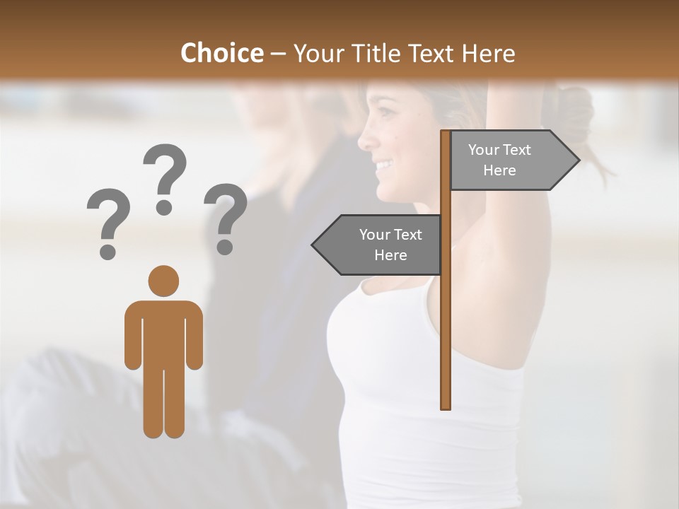 Fit Girls Person PowerPoint Template