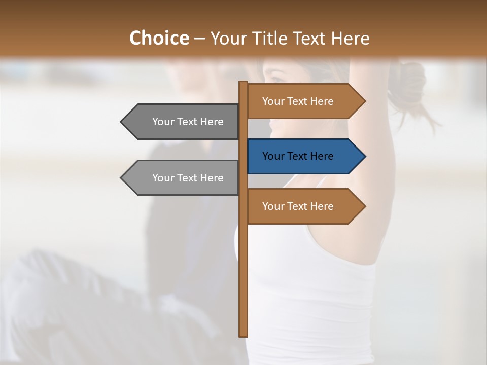 Fit Girls Person PowerPoint Template