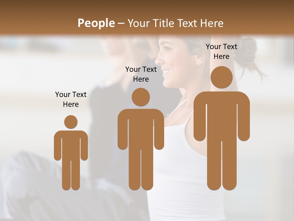 Fit Girls Person PowerPoint Template