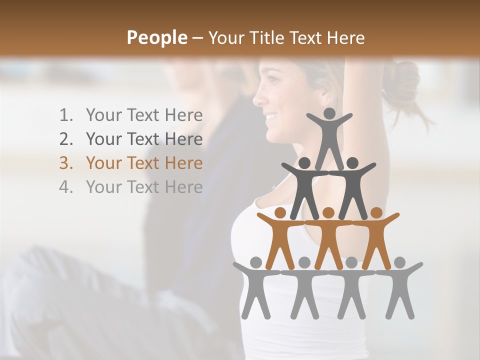 Fit Girls Person PowerPoint Template