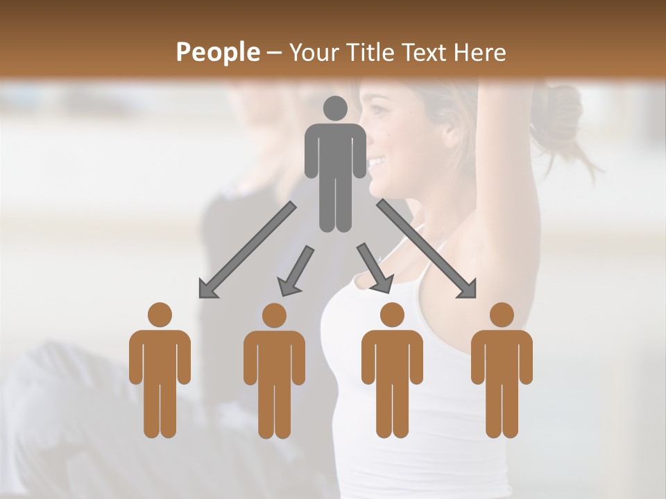 Fit Girls Person PowerPoint Template