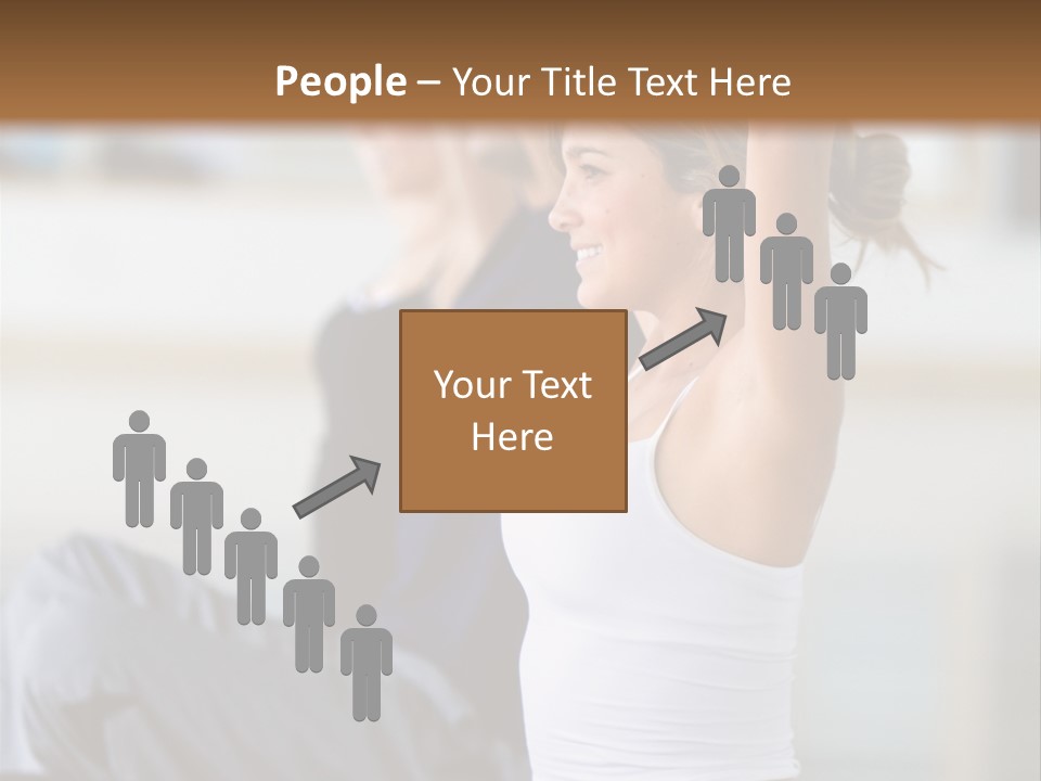 Fit Girls Person PowerPoint Template