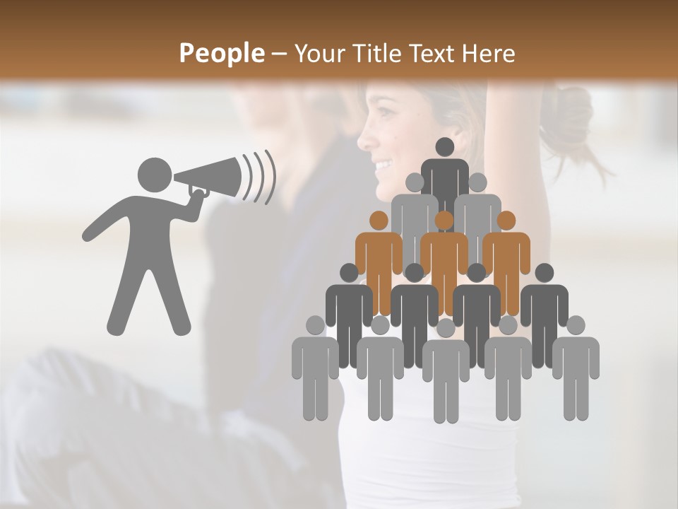 Fit Girls Person PowerPoint Template