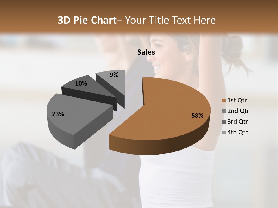 Fit Girls Person PowerPoint Template