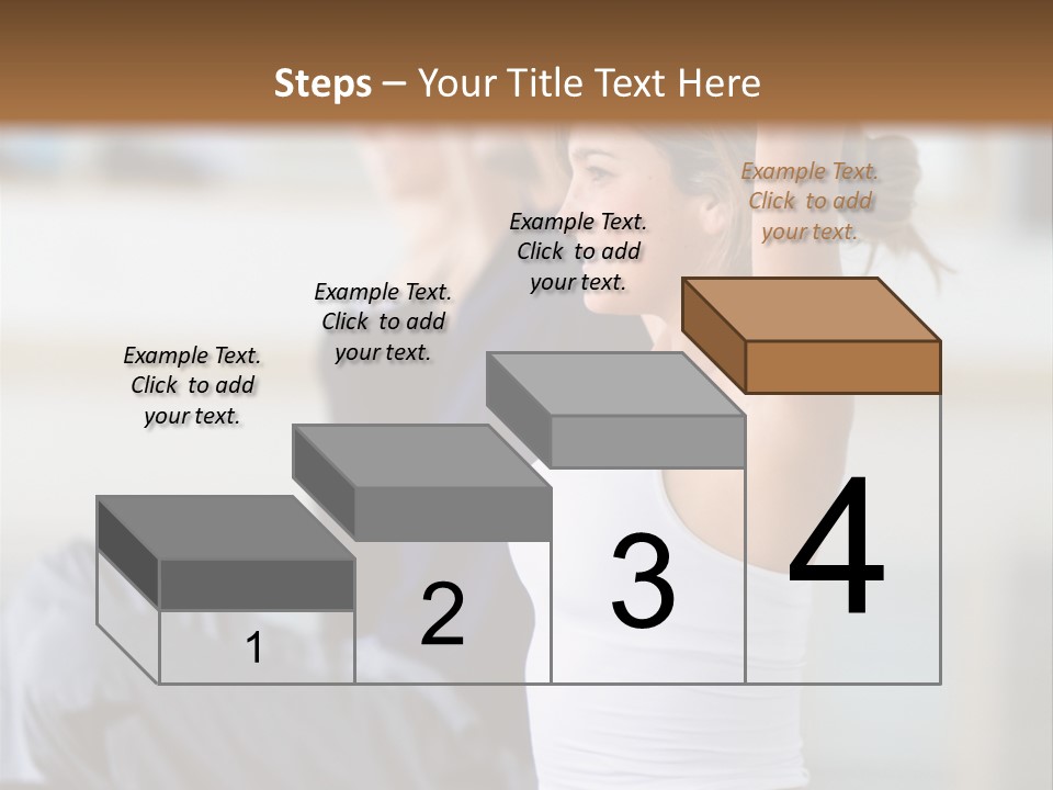 Fit Girls Person PowerPoint Template