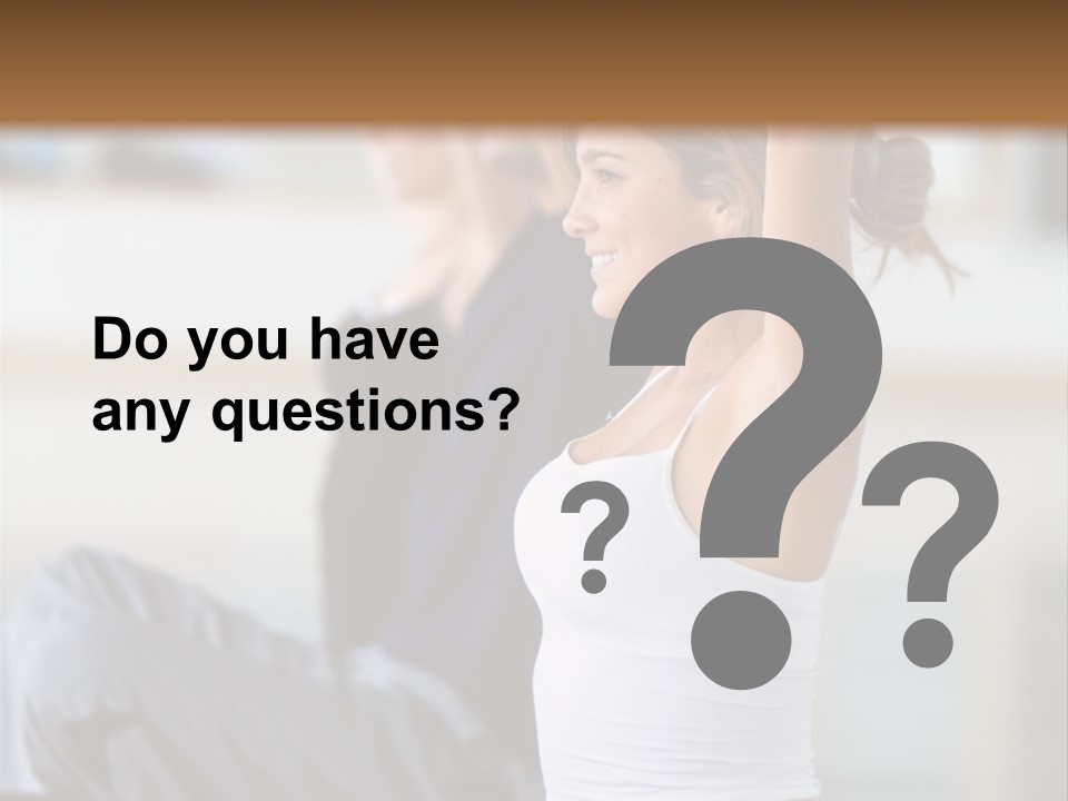 Fit Girls Person PowerPoint Template