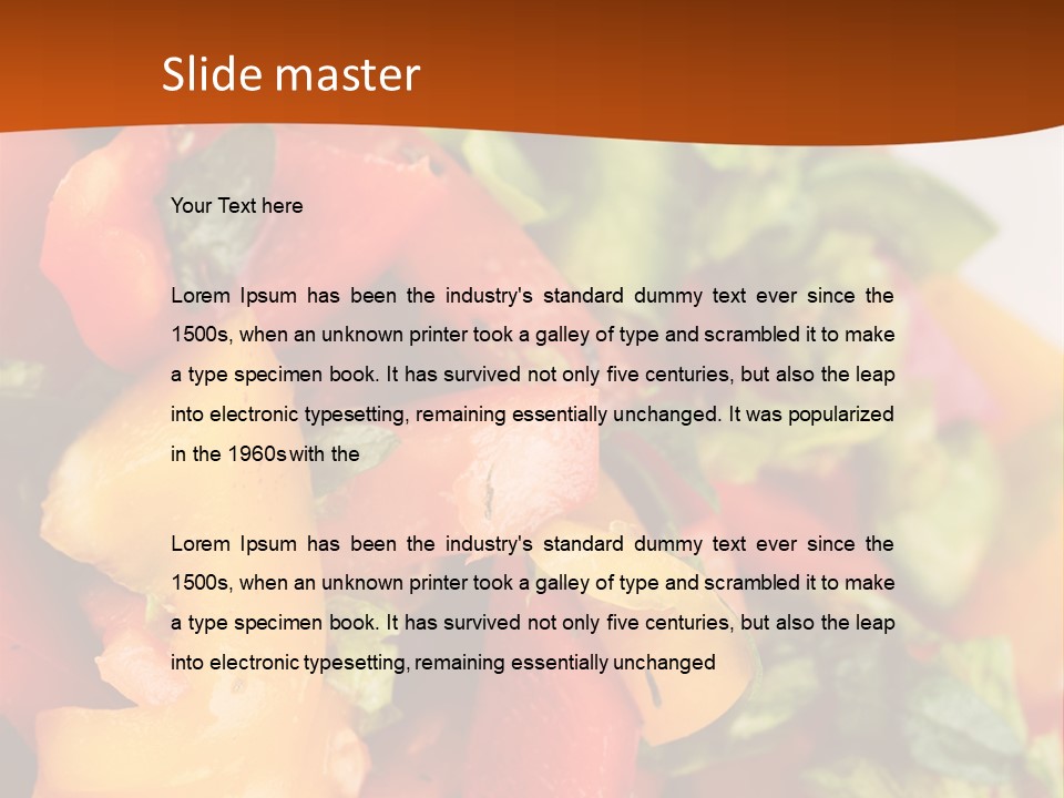 Nutritious Isolated Grecian PowerPoint Template