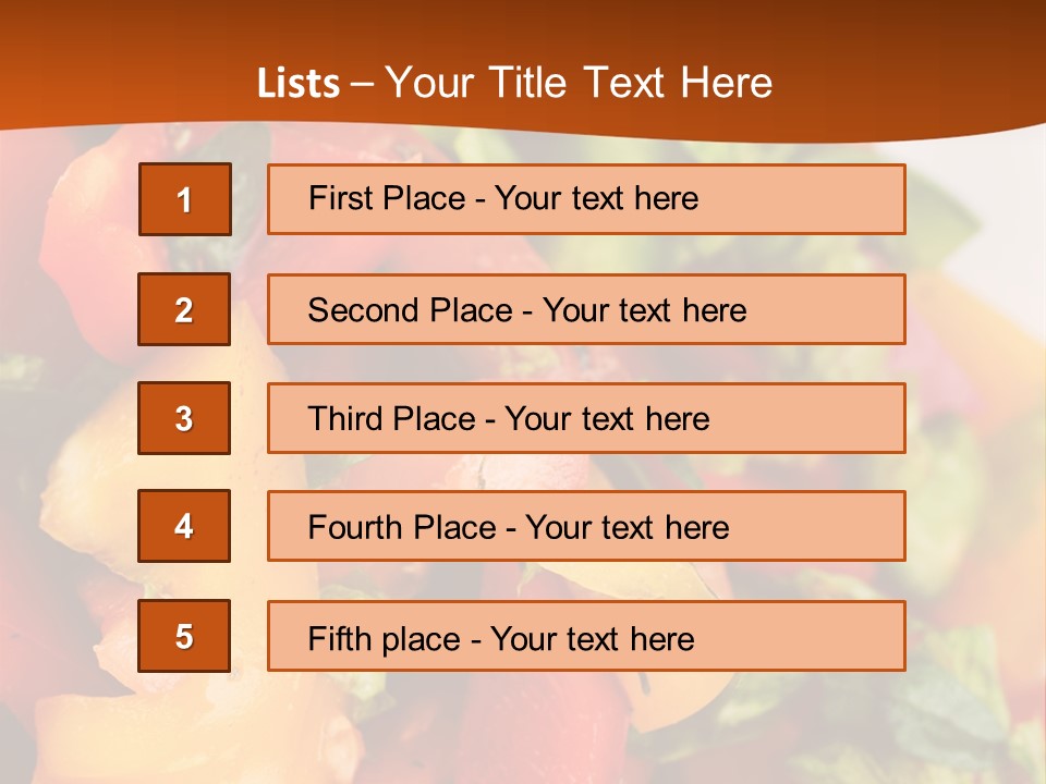 Nutritious Isolated Grecian PowerPoint Template