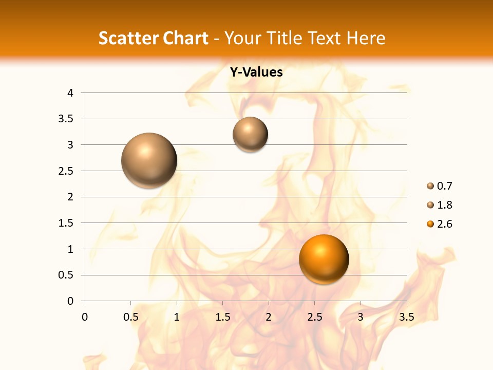 A Fire Is Shown With A White Background PowerPoint Template