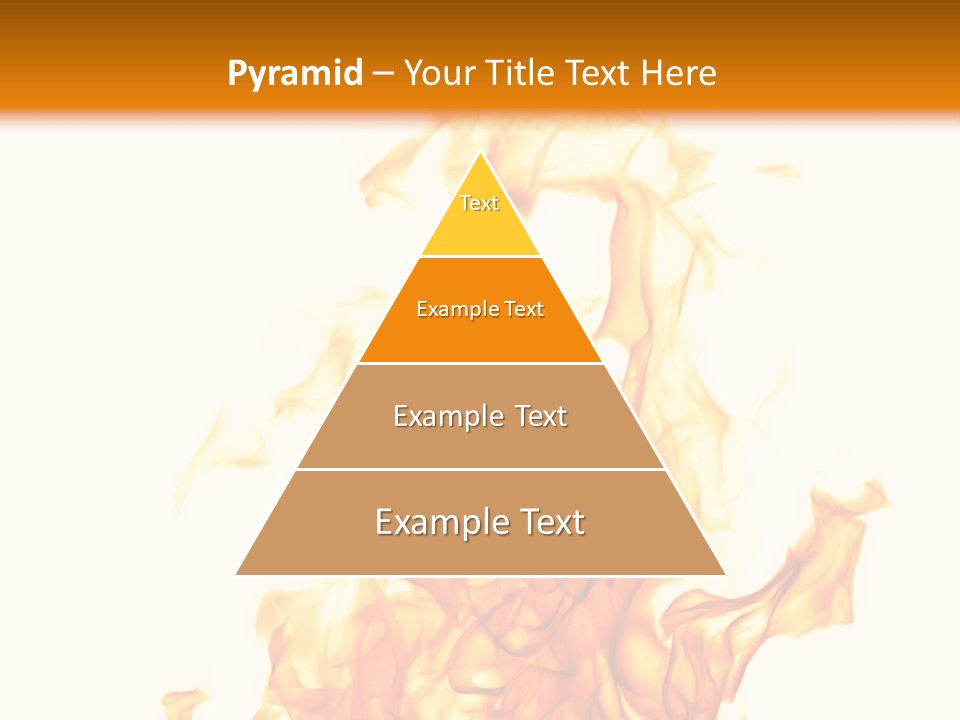 A Fire Is Shown With A White Background PowerPoint Template