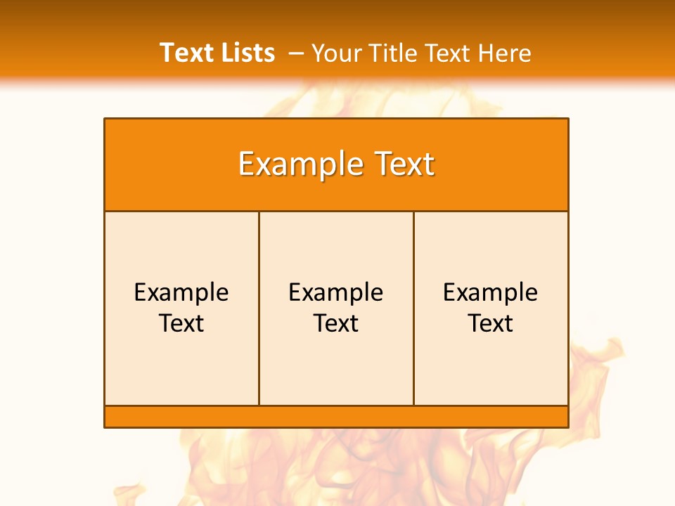 A Fire Is Shown With A White Background PowerPoint Template