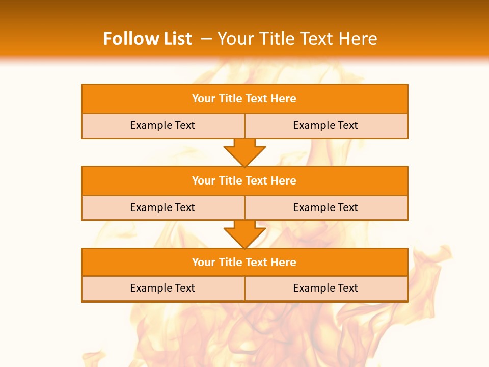 A Fire Is Shown With A White Background PowerPoint Template