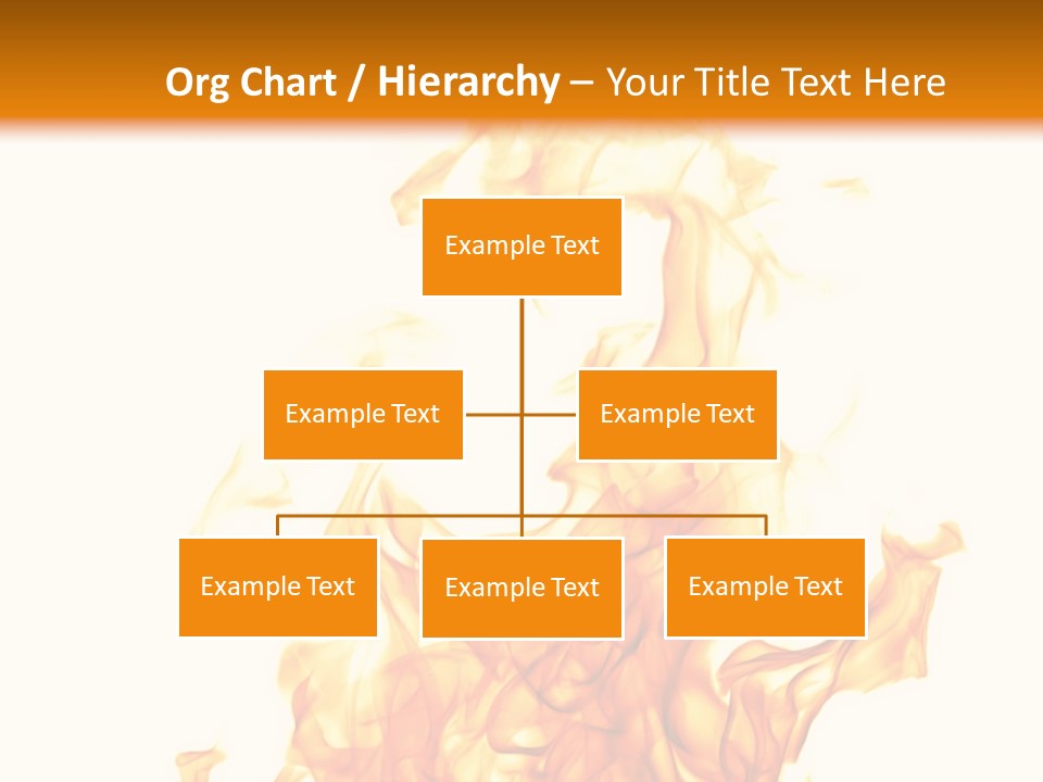 A Fire Is Shown With A White Background PowerPoint Template
