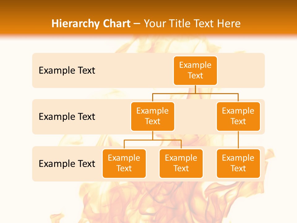 A Fire Is Shown With A White Background PowerPoint Template