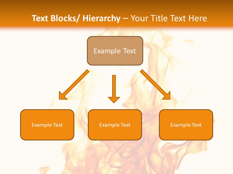 A Fire Is Shown With A White Background PowerPoint Template