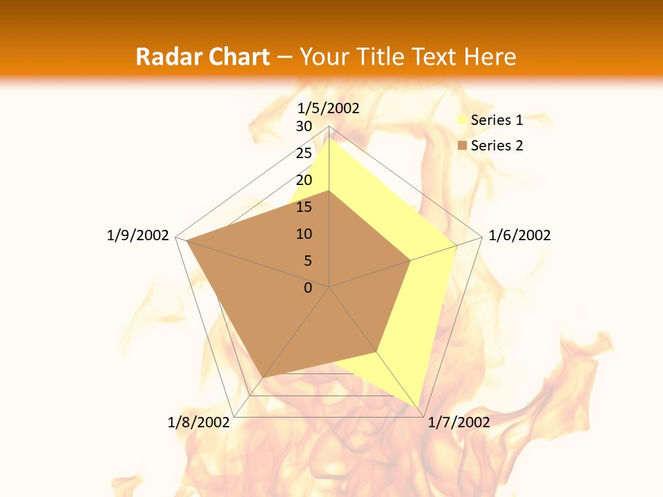 A Fire Is Shown With A White Background PowerPoint Template