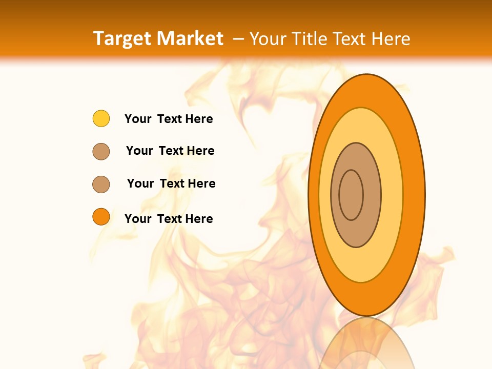 A Fire Is Shown With A White Background PowerPoint Template