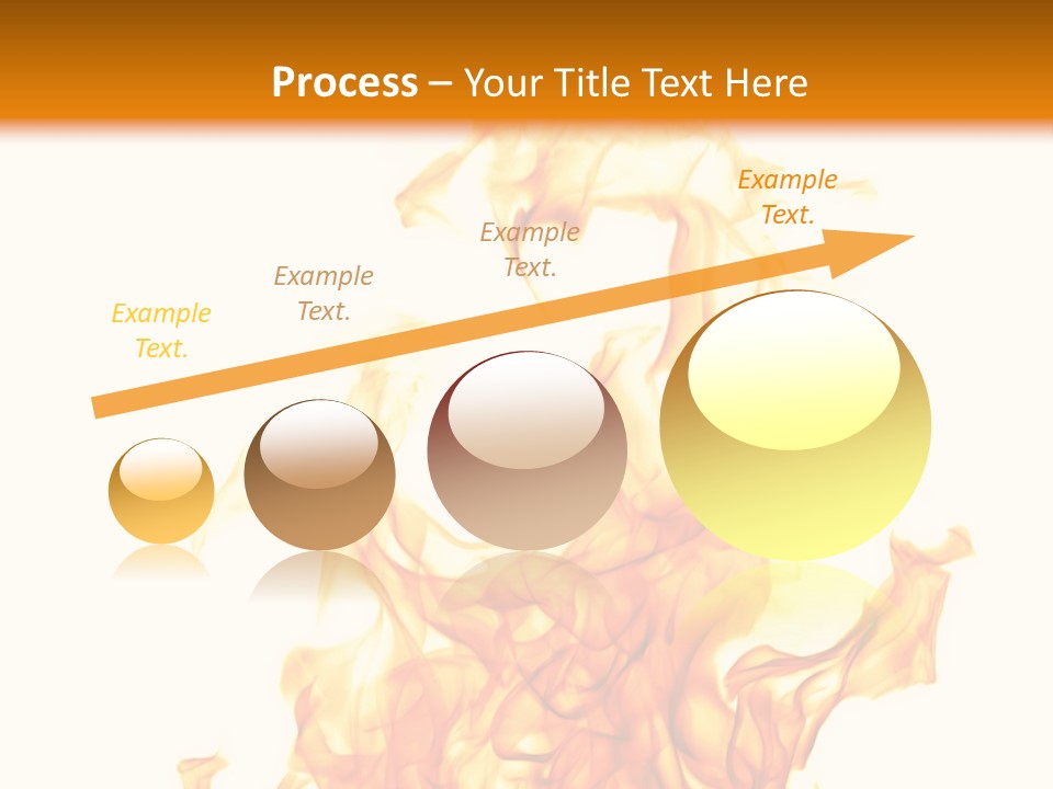 A Fire Is Shown With A White Background PowerPoint Template